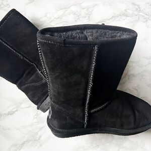 Bearpaw Emma short suede slipper boots